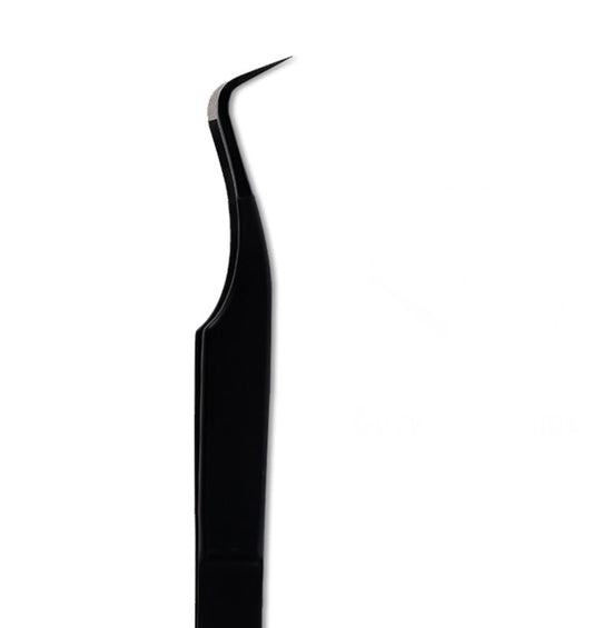 Curved Volume Fiber Tip Tweezers